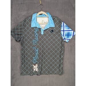 MOXIE Racing Cycling Jersey Men's 2XL Gray Blue